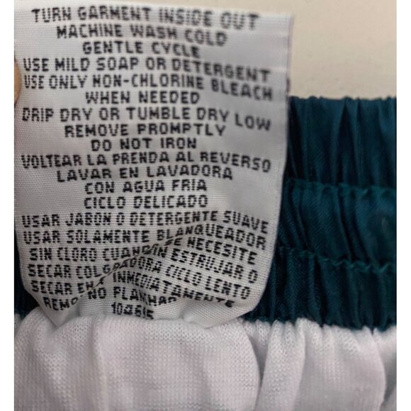 Vintage Active Frontier Tracksuit Chains Buckles Print Nylon Teal Beige Large - Picture 13 of 16